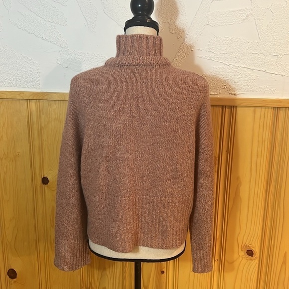 Naadam Marled Pink Cashmere Turtleneck Sweater Sz-S - Picture 4 of 8